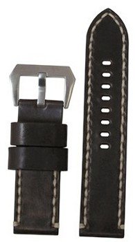 Panatime 24mm XL Dark Burgundy Genuine Horween Shell Cordovan Leather