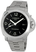 Panerai M00329 Steel Luminor 1950 GMT Black Dial