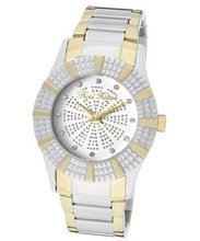 Heiress White Crystal White/Silver Glitter Dial Two Tone