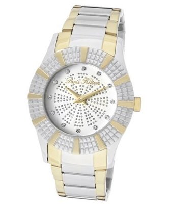 Heiress White Crystal White/Silver Glitter Dial Two Tone