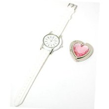 Paris Hilton White Strap Ladies Fashion and Heart Handbag Holder HWX007A