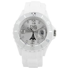Paris Silicone White Quartz Calendar Date for  Designed in France