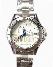 Silver Snoopy with White Face and Rotating Minute Disk - Snooy