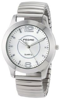 Pedre 0091SSX Silver-Tone Expansion Bracelet