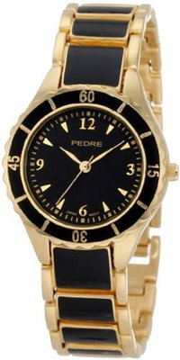 Pedre 5145GKX Gold-Tone with Black Enamel Bracelet