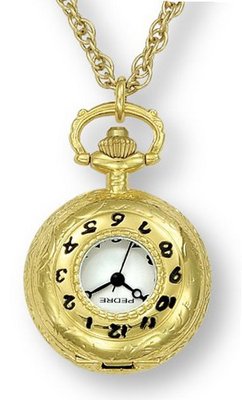 Pedre Gold-Tone Covered Pendant w/ Chain, # 2118