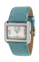 Pedre Silver-Tone with Distressed Turquoise Leather Strap # 6315SX-Distressed Turquoise