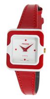 Pedre Vintage Tres Petite Red/ White Leather Strap - Swiss Made # 6618WX