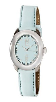 Silver-Tone Baby Blue Patent Strap # 6066SX
