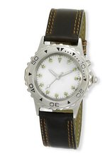 Sport Water Resistant Diver Style Steel with Push Button Night Light Dial, # 0055SX