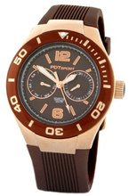 Père de Temps Chocolate Satin Sport Quartz Brown Dial