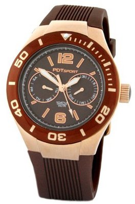 Père de Temps Chocolate Satin Sport Quartz Brown Dial