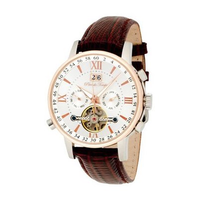 Pere de Temps Unisex 3028 Debut Neapolitan Automatic Mechanical Two-Tone Stainless Steel with Gold Overlay and Exhibition Dial