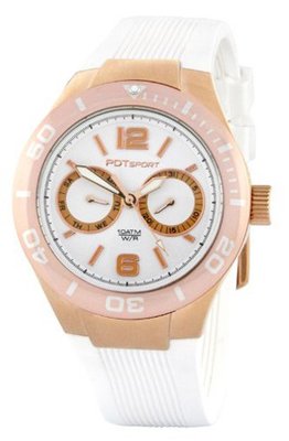 Père de Temps White Satin Sport Quartz White Dial
