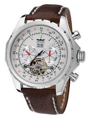 Perigaum Stainless w/ White Dial Navigator