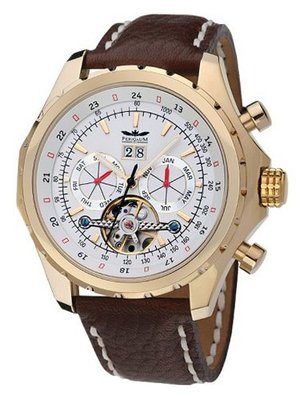 uPerigaum 1972 Perigaum Gold Stainless w/ White Dial Navigator 