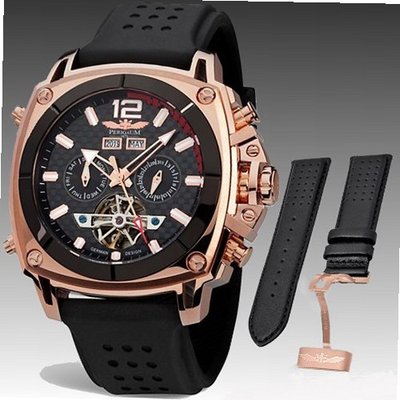 Perigaum 1972 Automatic Limited P-1001-IPR Automatic for Him Open Balance Spring