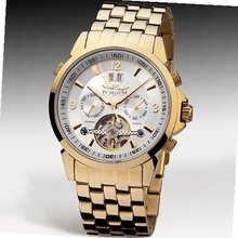 Perigaum 1972 Datomat Automatic P-0901-GW-BRC Automatic for Him Open Balance Spring