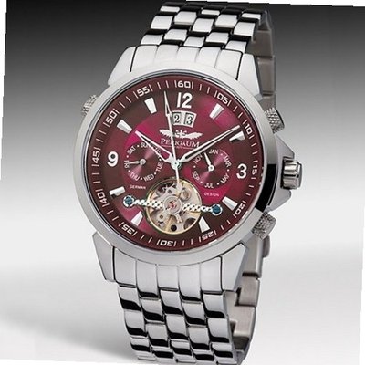 Perigaum 1972 Datomat Automatic P-0901-SBr-BRC Automatic for Him Open Balance Spring