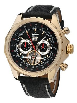Perigaum 1972 Navigator Automatic P-0703-GS Automatic for Him Golden Case