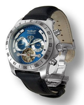 Perigaum 1972 Transatlantic Automatic P-0605-SB Automatic for Him Open Balance Spring