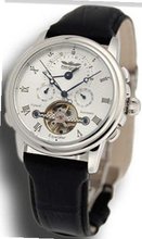 Perigaum Excalibur Dual Time Zone - White Dial - 0502SSW