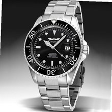 Perigaum P1308SSMBK Pro Diver Automatic Bracelet
