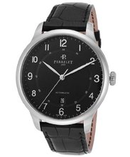 Classic First Class Automatic Black Dial Black Genuine Alligator