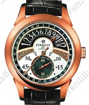 Perrelet  Exclusive Complication, Regulator with retrograde hour