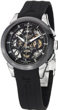 Perrelet Skeleton Chronograph 43.5mm - Black Dial, Black Rubber Strap A1056/2