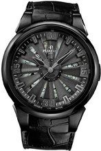 Turbine Limited Ed. Auto Titanium & Black MOP Snake Dial Black Genuine Alligator
