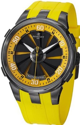 Turbine XL Automatic Titanium Dial Yellow Rubber