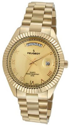 Peugeot 1029G All Gold Coin Edge Bezel