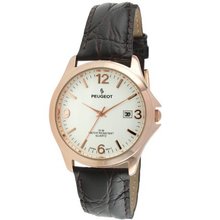 Peugeot 2035RG Rose-gold Tone Brown Leather