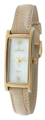 Peugeot 3017TN Gold-Tone Tan Leather Strap