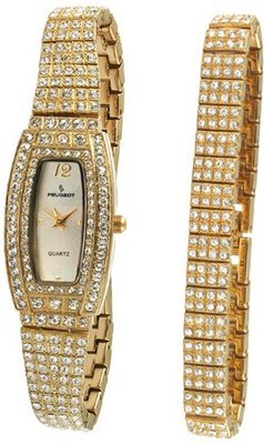 Peugeot 694 Swarovski Accented & Bracelet Gift Set