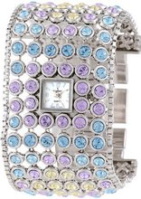 Peugeot 7030SM Silver-Tone Swarovski Crystal Accented Bracelet