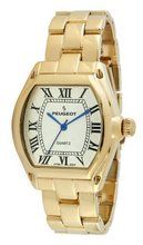 Peugeot 7069G Gold-Tone Roman Numeral Bracelet