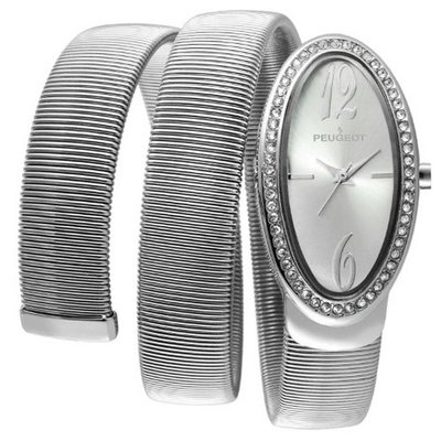Peugeot 7088S Silver-tone Spiral Snake