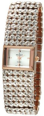 Peugeot J1814RG Rose Gold Crystal Strand