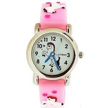 Citron Girls Dancing Pony Pink Silicone Strap KID86