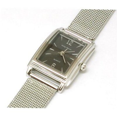 Philip Mercier Ladies Black Dial Bracelet Strap Fashion MC50D