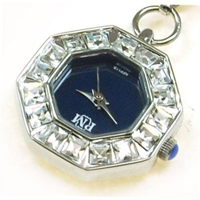 Philip Mercier Ladies Silver Tone Cz Pendant on 26 Inch Chain NFP11B