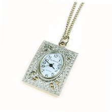 Philip Mercier Ladies Silver Tone Pendant Necklace on 28 Inch Chain NFP15A