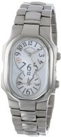Philip Stein 1-MOPGR-SS3 Signature Mother-Of-Pearl and Grey Accent Stainless Steel Bracelet