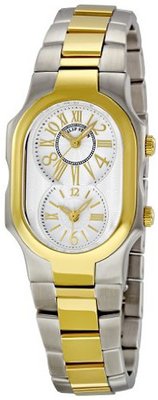 Philip Stein 1TG-MWG-SSTG Signature Two-Tone Gold Plated Two-Tone Gold Bracelet