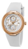 Philip Stein 31-ARGW-RBW Active Rose Gold and White Rubber Strap