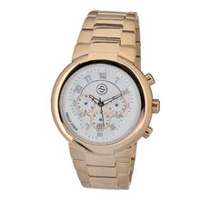 Philip Stein 32-ARGW-RGSS Quartz Gold Plated Chronograph White Dial