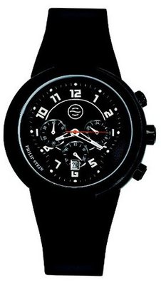 Philip Stein 32ABRBB Active Large Chronograph Silicone Strap