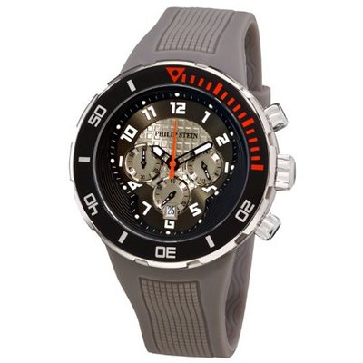 Philip Stein 33-XBOGR-RGR Active Grey Rubber Strap